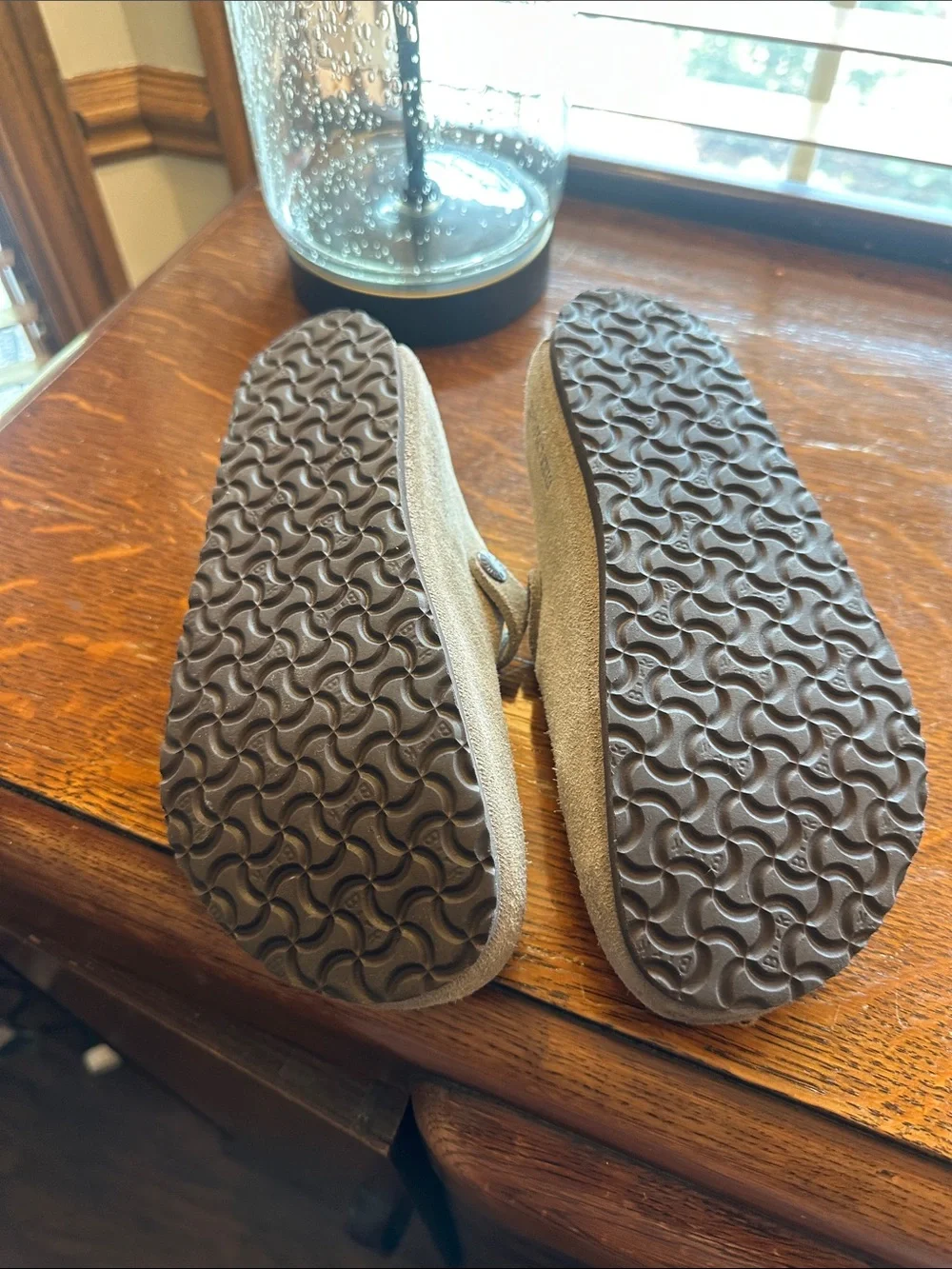 Birkenstock Kids Taupe Suede Slip-On Clog